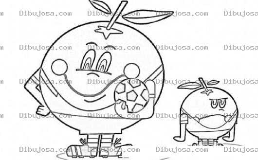 Dibujo para colorear Dibujo De Naranjito De Espana 82 Para Pintar Y Colorear