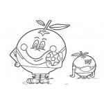 Dibujo para colorear Dibujo De Naranjito De Espana 82 Para Pintar Y Colorear