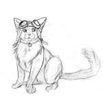 Dibujo para colorear Gatoaviador Dibujo De Gato Aviador Para Pintar Y Colorear