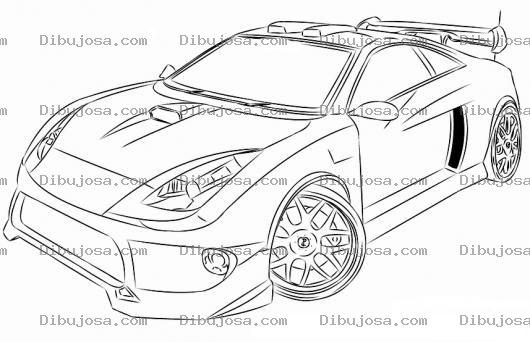 Dibujo para colorear Toyotacelica Dibujo De Toyota Celica De Carreras Deportivisimo Para Pintar Y Colorear Carro Deportivo