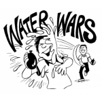 Dibujo para colorear Guerradevejigas Dibujo De Una Guerra De Vejigas Para Pintar Y Colorear Un Vejigazo Con Agua En La Cara
