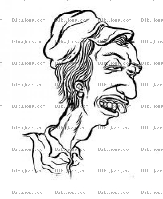 Dibujo para colorear Caradebaboso Dibujo De Un Tonto Bruto Con Cara De Baboso Para Pintar Y Colorear A Un Tontito Con Cara De Pendejo