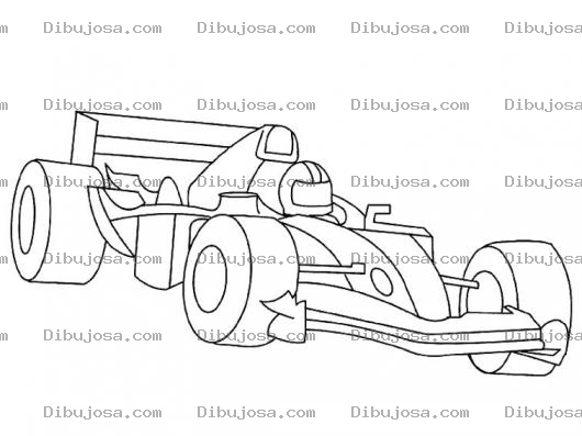 Dibujo para colorear Dibujo De Coche Formula 1 Para Colorear Formula1