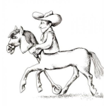 Dibujo para colorear Caballo De Mentiras Para Colorear