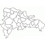 Dibujo para colorear Mapadominicano Dibujo Del Mapa De La Republica Dominicana Para Pintar Y Colorear