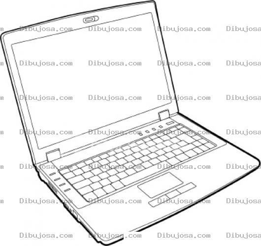 Dibujo para colorear Colorear Laptop