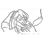 Dibujo para colorear Mascara De Oxigeno De Avion Para Colorear