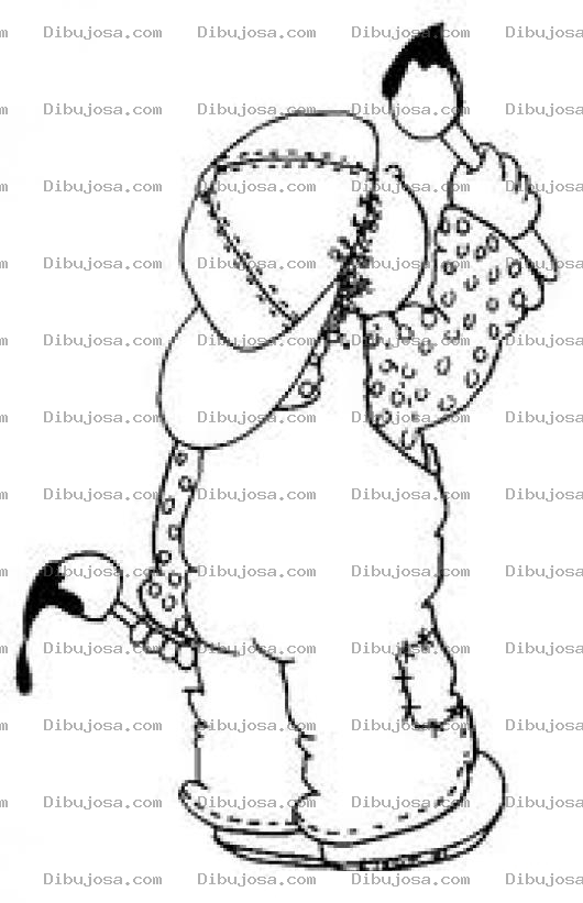 Dibujo para colorear Dibujo De Nene Pintor Para Colorear