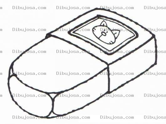 Dibujo para colorear Dibujo De Jabon De Gato Para Pintar Y Colorear