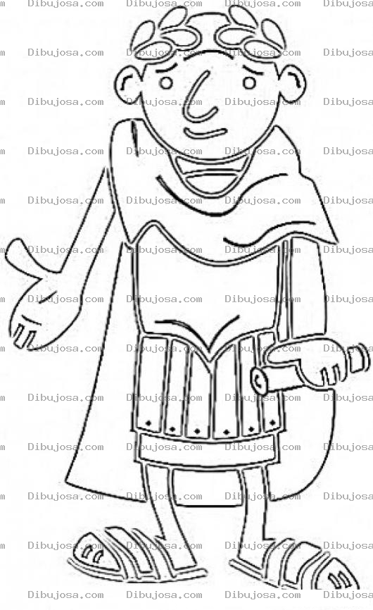 Dibujo para colorear Colorear A Poncio Pilato Emperador Romano