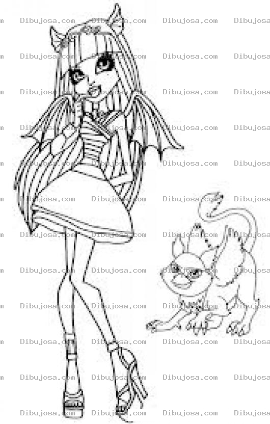 Dibujo para colorear Dibujo De Monster High Para Pintar Y Colorear Monsterhigh