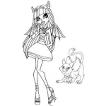 Dibujo para colorear Dibujo De Monster High Para Pintar Y Colorear Monsterhigh