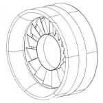 Dibujo para colorear Dibujo De Turbina Para Pintar Y Colorear