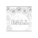 Dibujo para colorear Power Ball Numbers Coloring Pages