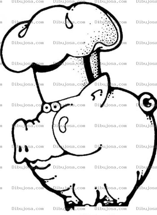 Dibujo para colorear Cocinero Marrano Dibujo De Cocinero Cochino Para Pintar Y Colorear Chef Cerdo
