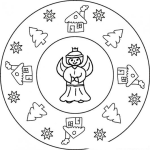 Dibujo para colorear Mandala De Navidad Para Colorear