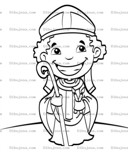 Dibujo para colorear Dibujo De Cucurucho De Semana Santa Para Pintar Y Colorear