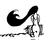Dibujo para colorear Dibujo De La Ciguanaba De Espaldas Con Pelo Largo Y Vestido Largo Para Pintar Y Colorear