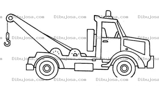 Dibujo para colorear Dibujo De Una Grua Para Pintar Y Colorear