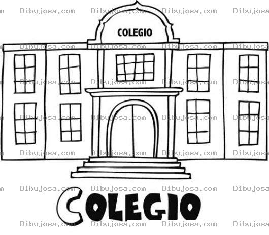 Dibujo para colorear Dibujo De Un Colegio Para Pintar Y Colorear