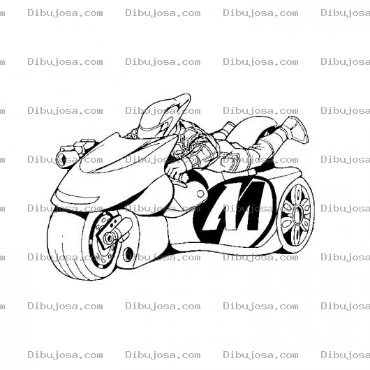 Dibujo para colorear Colorear La Moto De Batman