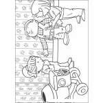 Dibujo para colorear Bob analizando goteras