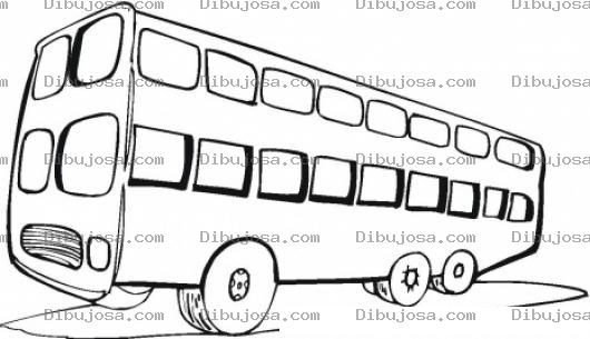 Dibujo para colorear Colorear Autobus De Dos Niveles