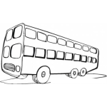 Dibujo para colorear Colorear Autobus De Dos Niveles