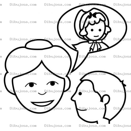 Dibujo para colorear Dibujo Del Cuento De Caperucita Para Colorear