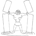 Dibujo para colorear Dibujo del Sanson para Pintar