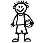 Dibujo para colorear Colorear Chico Basquetbolista