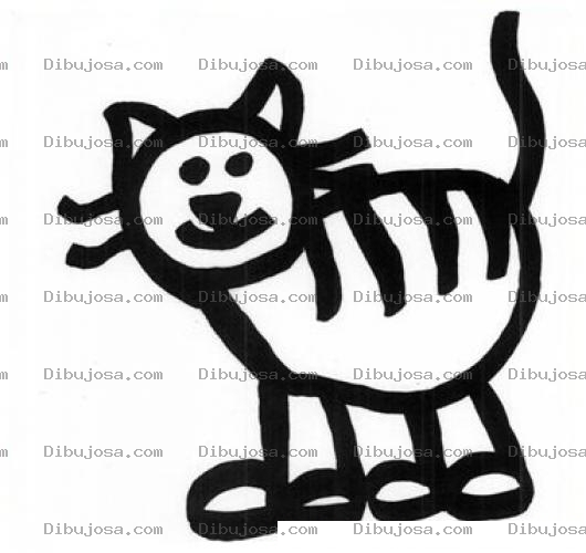 Dibujo para colorear Dibujito De Gato Para Pintar