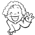 Dibujo para colorear Colorear Muchacho Rubio Y Crespo