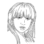 Dibujo para colorear Lady Gaga Para Colorear Y Pintar En Dibujo