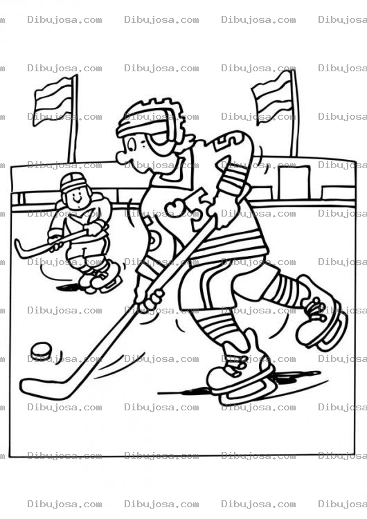 Dibujo para colorear Joky Sobre Hielo Para Pintar Y Colorear
