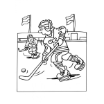 Dibujo para colorear Joky Sobre Hielo Para Pintar Y Colorear