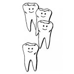 Dibujo para colorear Dientes Para Colorear