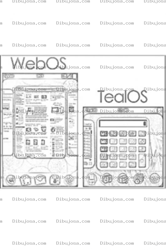 Dibujo para colorear Dibujo De Webos Sistema Operativo Palm