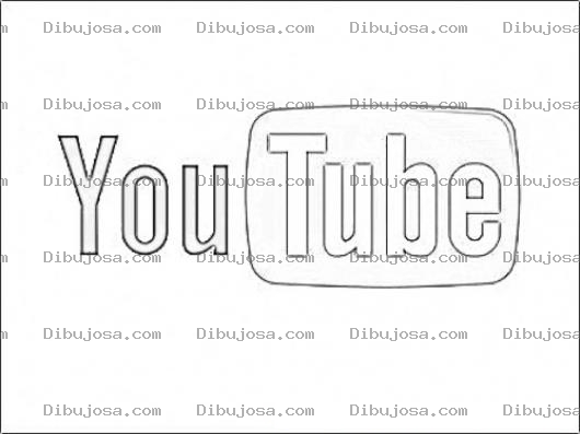 Dibujo para colorear Youtube Coloring Page Logo De You Tube Para Pintar