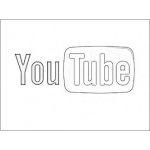Dibujo para colorear Youtube Coloring Page Logo De You Tube Para Pintar