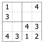 Dibujo para colorear Sudoku Basico