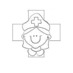 Dibujo para colorear Enfermerita De La Cruz Roja Para Colorear