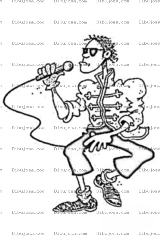 Dibujo para colorear Michael Jackson Coloring Page
