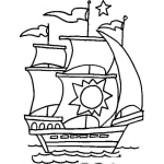 Dibujo para colorear Colorear Hombre En Bote De Velas