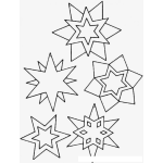 Dibujo para colorear Colorear Estrellas De Navidad