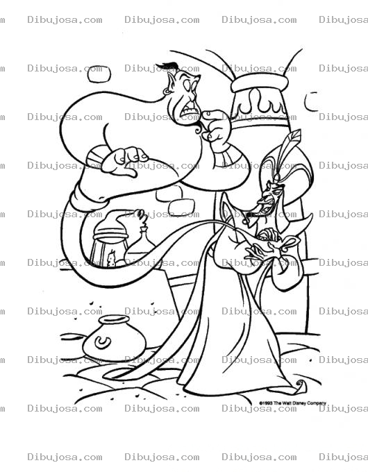 Dibujo para colorear Colorear Al Genio Y El Malvado