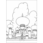 Dibujo para colorear Colorear La Ciudad De Aladino