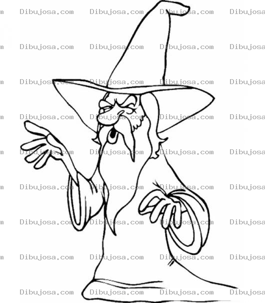 Dibujo para colorear Colorear Mago Bajito Y Chaparrito