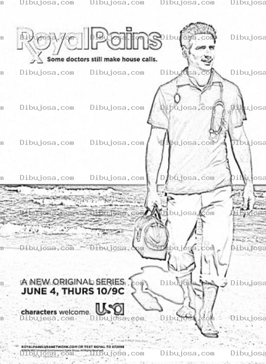 Dibujo para colorear Royal Pains Printable Coloring Page Para Colorear E Imprimir