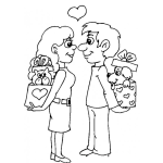 Dibujo para colorear Dibujos Para Enamorados